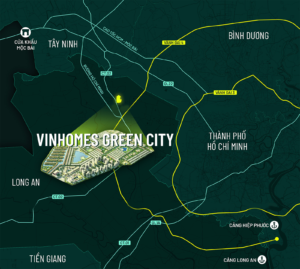 Vinhomes Long An có vị trí kết nối