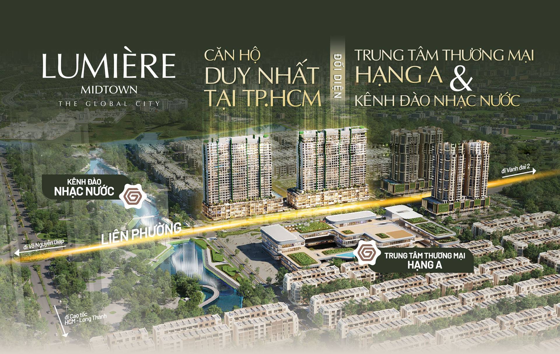tuyến đường qua LUMIÈRE Midtown