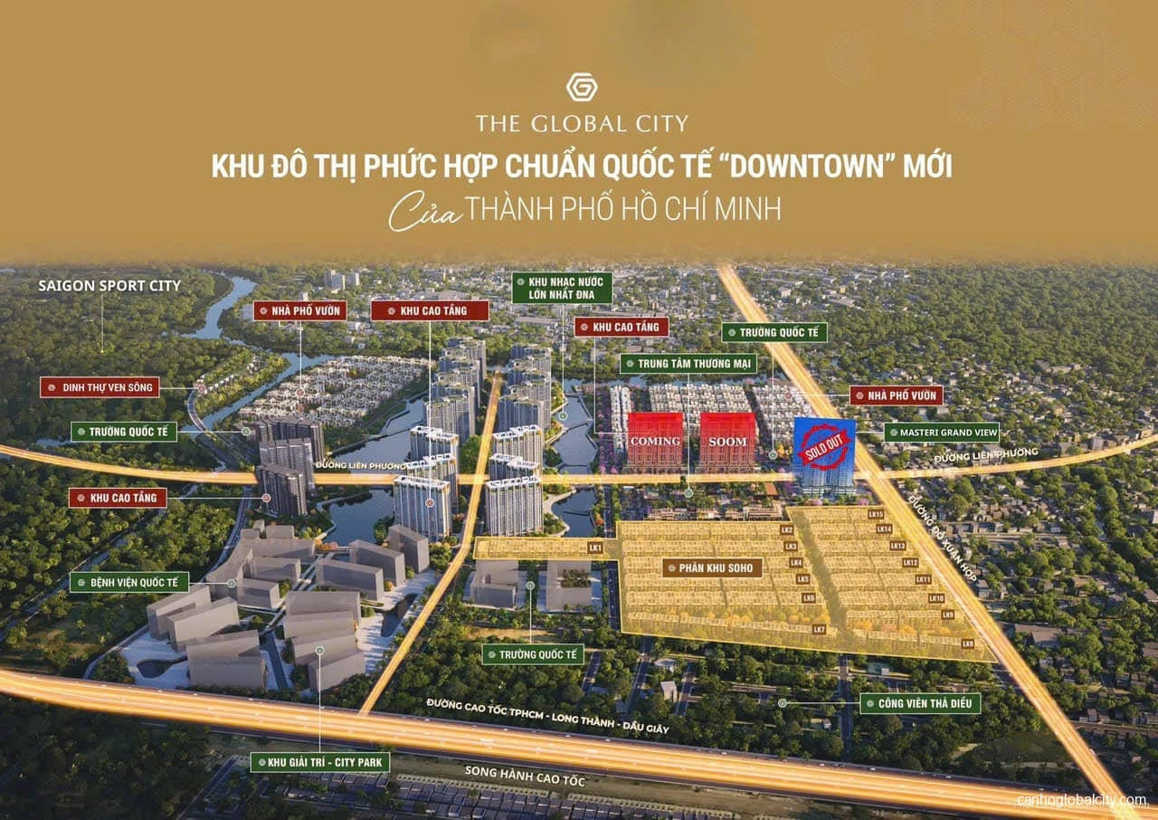 phân khu dự án The Global City