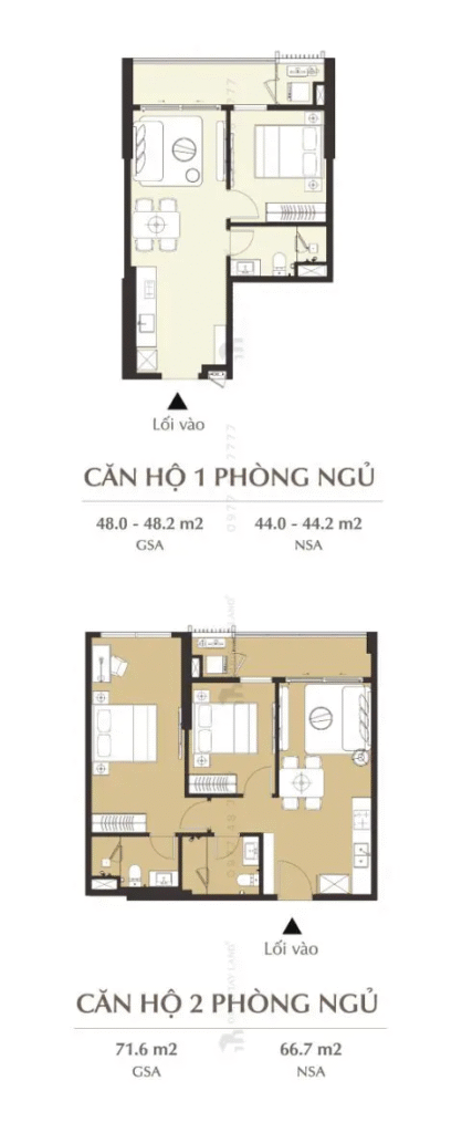 căn hộ 1 phòng ngủ LUMIÈRE Midtown