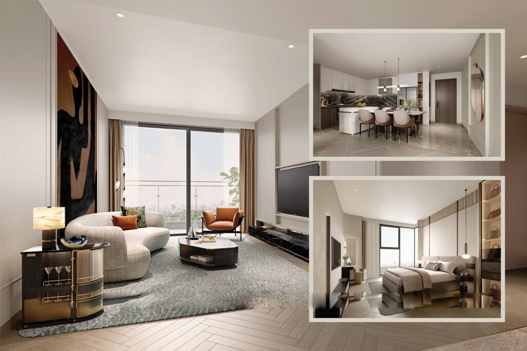 thiết kế căn hộ LUMIÈRE Midtown