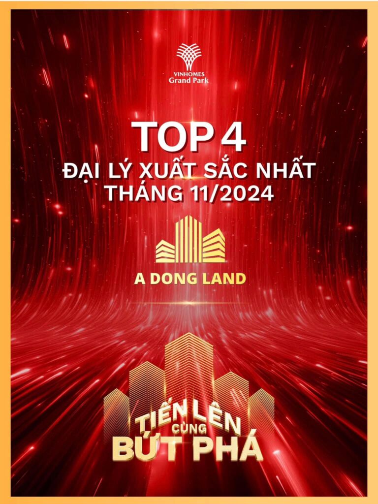 top 4 đại lý xuất sắc nhất Vinhomes