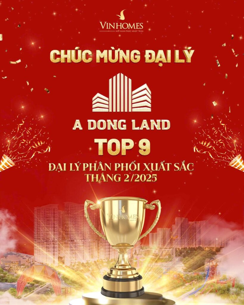 top 9 đại lý xuất sắc nhất Vinhomes