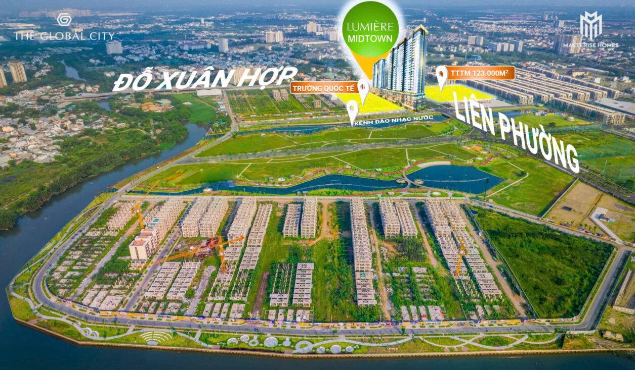 vị trí dự án Lumière Midtown quận 2