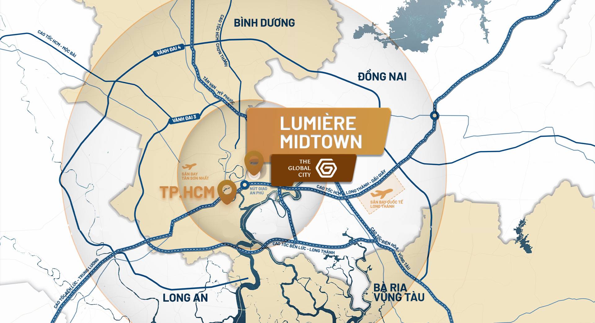 bản đồ vị trí Lumière Midtown