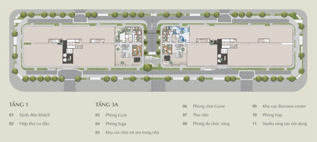 tiện ích trong nhà lumiere midtown