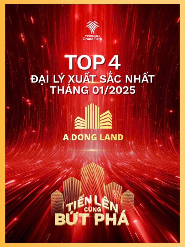 top 6 đại lý xuất sắc nhất tháng 1 Vinhomes