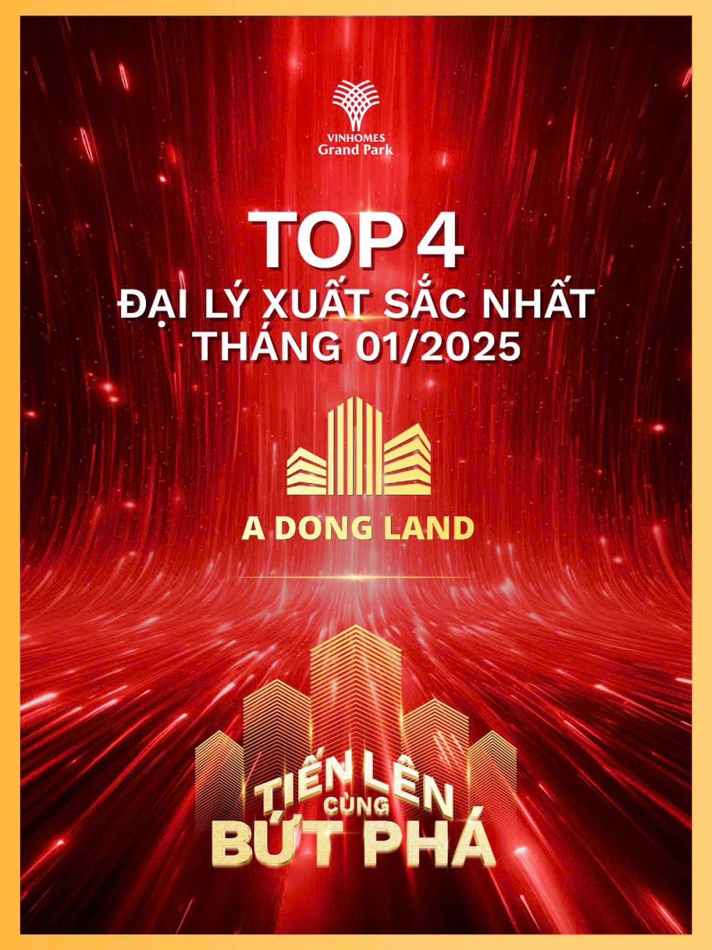 top 6 đại lý xuất sắc nhất tháng 1 Vinhomes