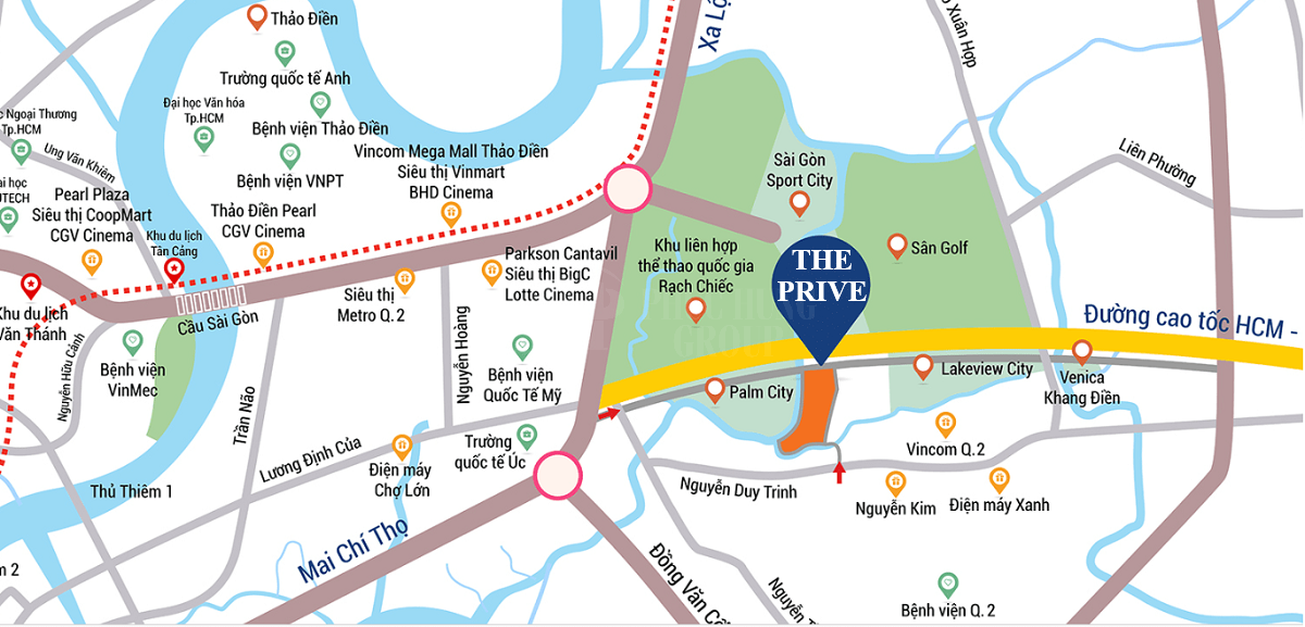 Vị trí The Privé có tiềm năng trong tương lai