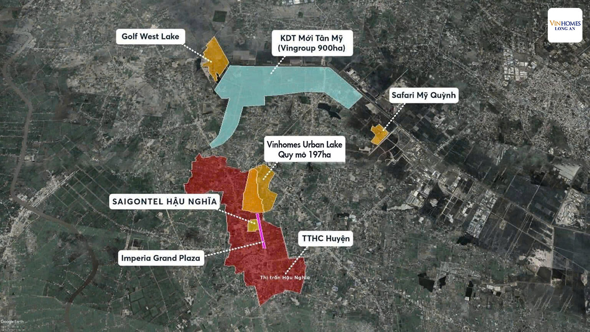 Vinhomes Green City gần khu dân cư và đô thị