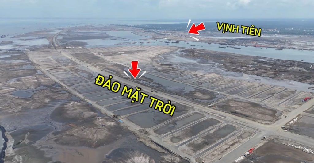 tiến độ vịnh tiên, đảo mặt trời