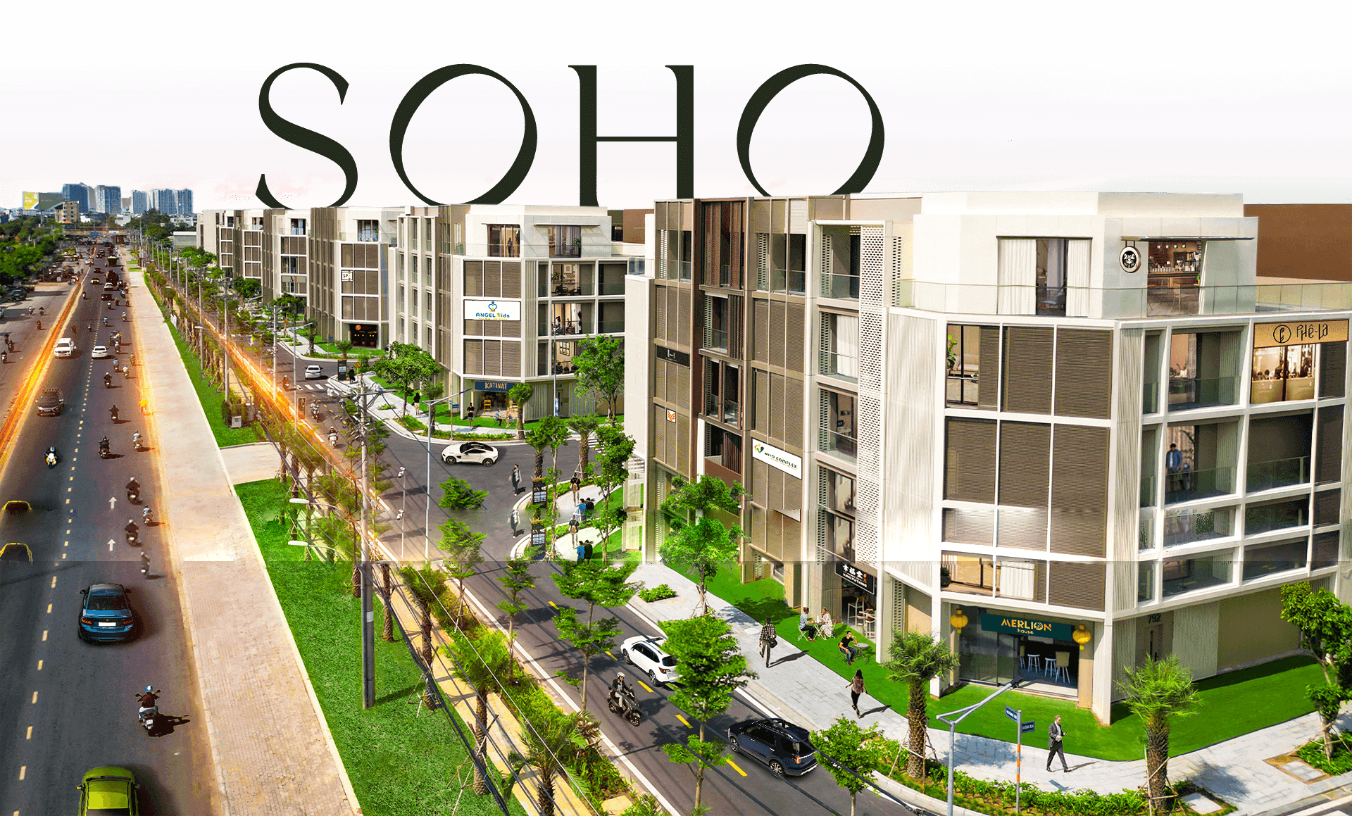 phối cảnh Soho - The Global City
