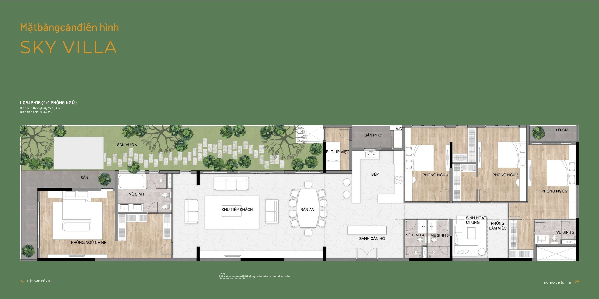 layout sky villa Elysian