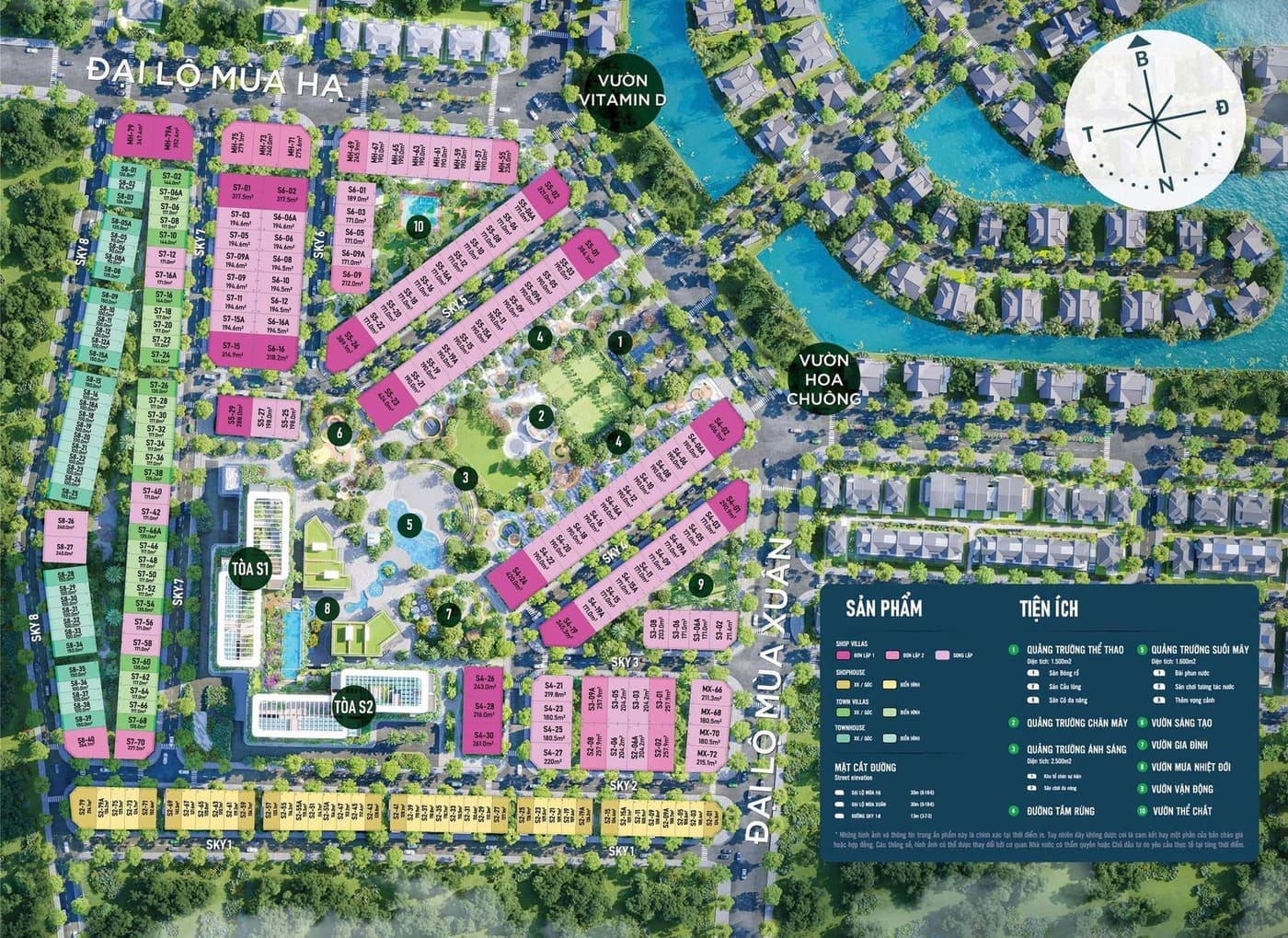 tổng mặt bằng eco retreat long an
