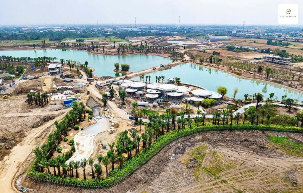 tiến độ dự án eco retreat long an