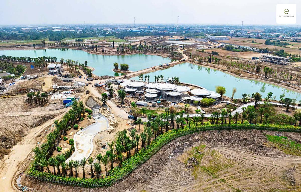 tiến độ dự án eco retreat long an