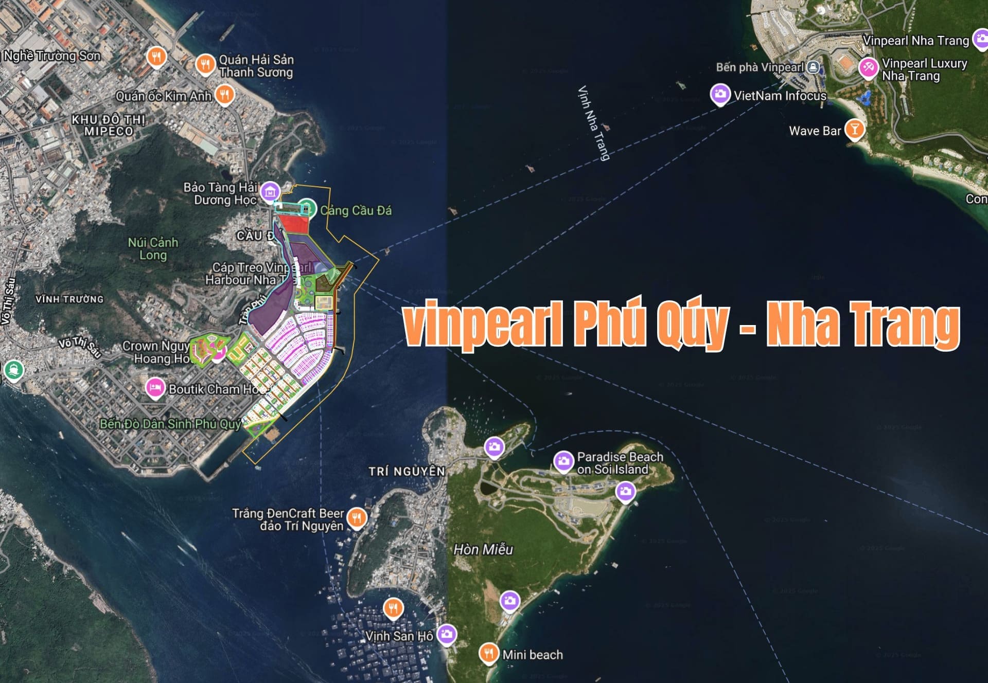 bản đồ vị trí Vinpearl Phú Quý