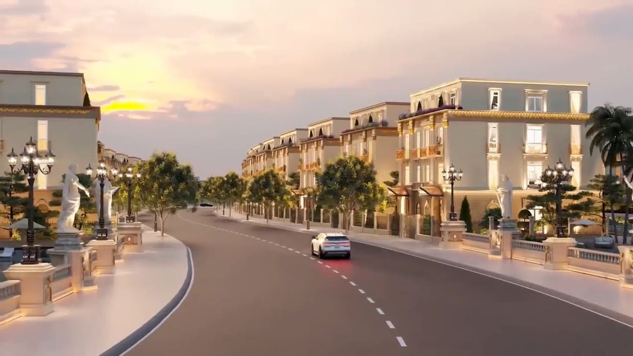 phối cảnh nhà phố Vinhomes Green Paradise cần giờ