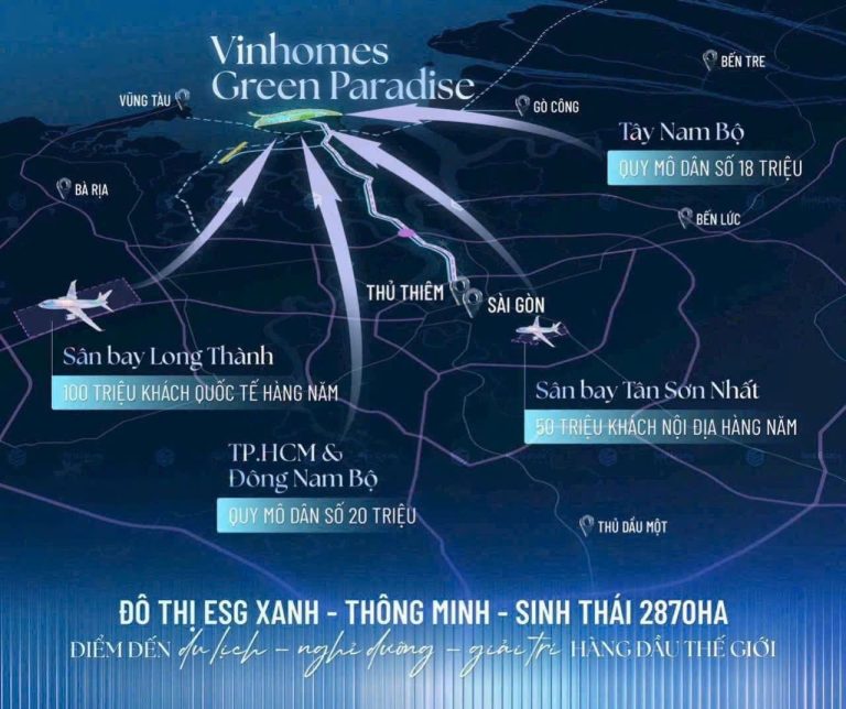 Vị trí Vinhomes Green Paradise Cần Giờ