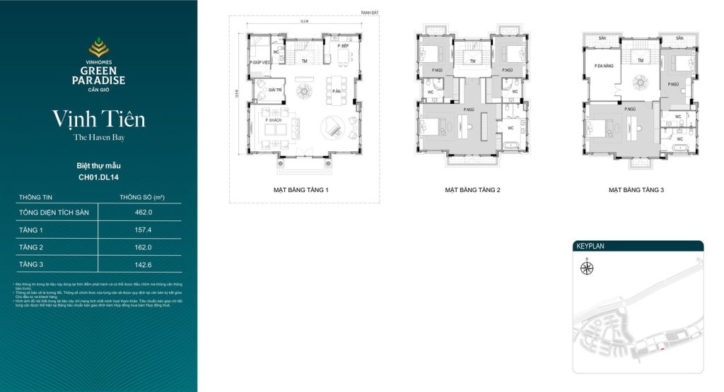 biệt thự vinhomes cần giờ - layout