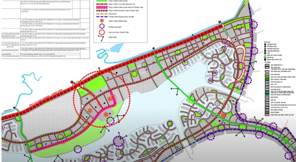 bản đồ quy hoạch phân khu B - Vinhomes Green Paradise