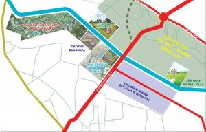 bản đồ hạ tầng vị trí Vinhomes Hóc môn