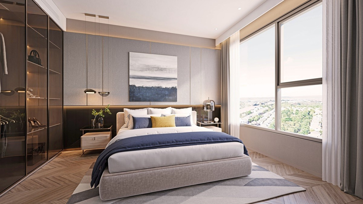 phòng ngủ Vinhomes Hóc Môn