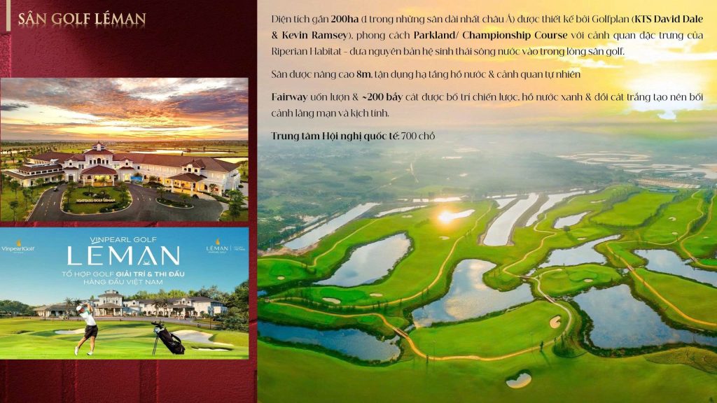 Sân Golf Vinpearl Léman - vin hóc môn