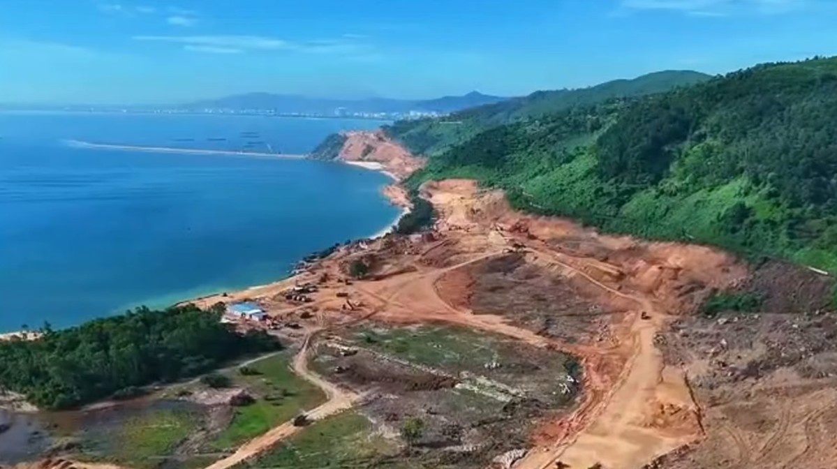 thi công đường ven biển dự án Vinhomes Hải Vân Bay