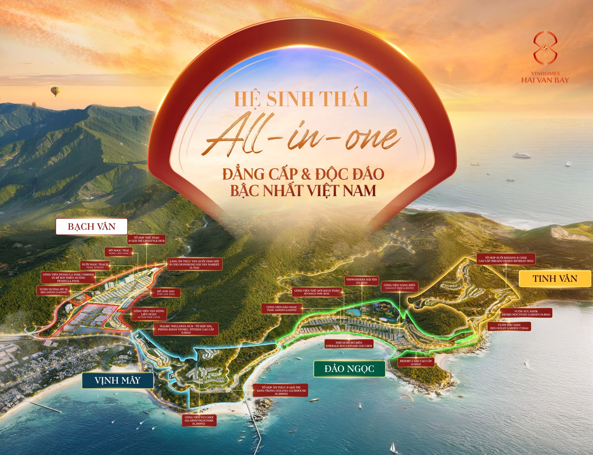 Hệ tiện ích All In One Của Vin Hải Vân Bay