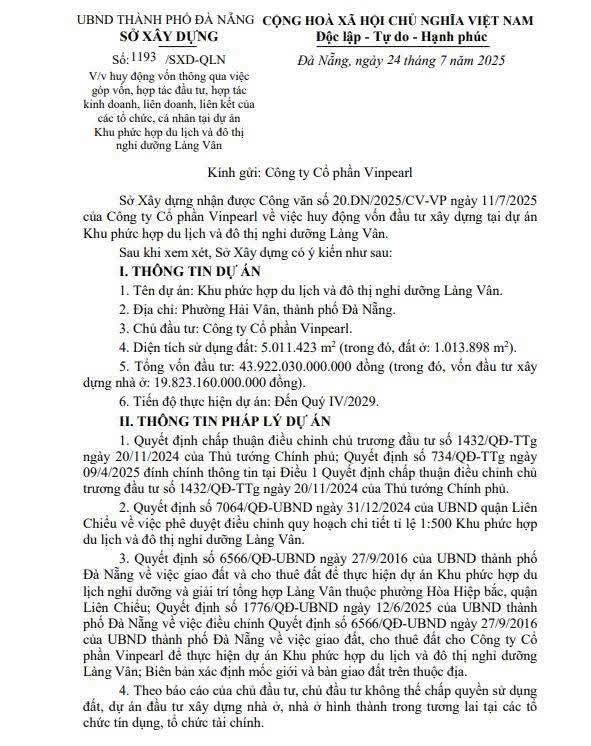 pháp lý Vinhomes Hải Vân Bay