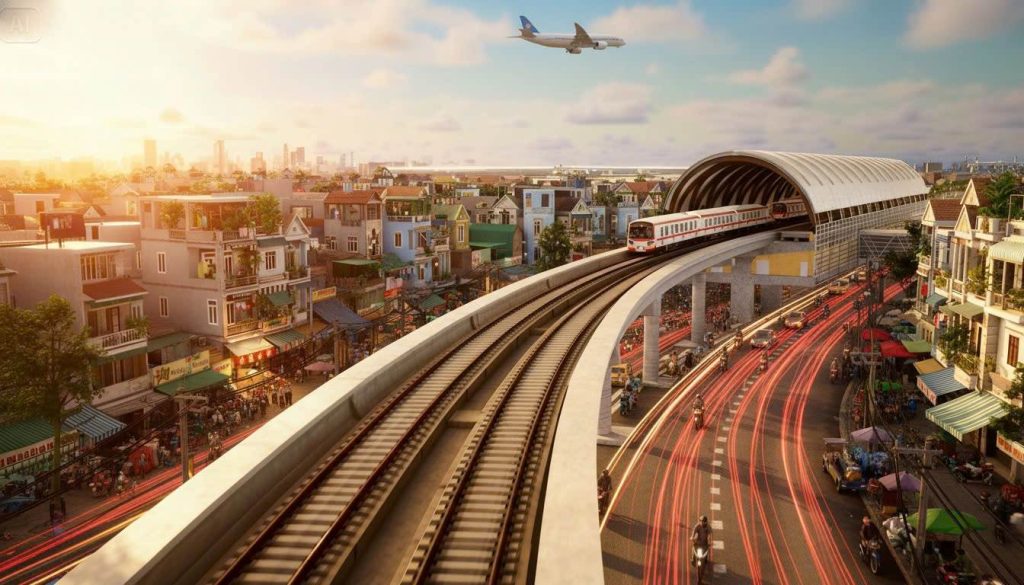 Metro Line 2 Bến Thành-Tham Lương — Khoảng cách thực tế đến VHM