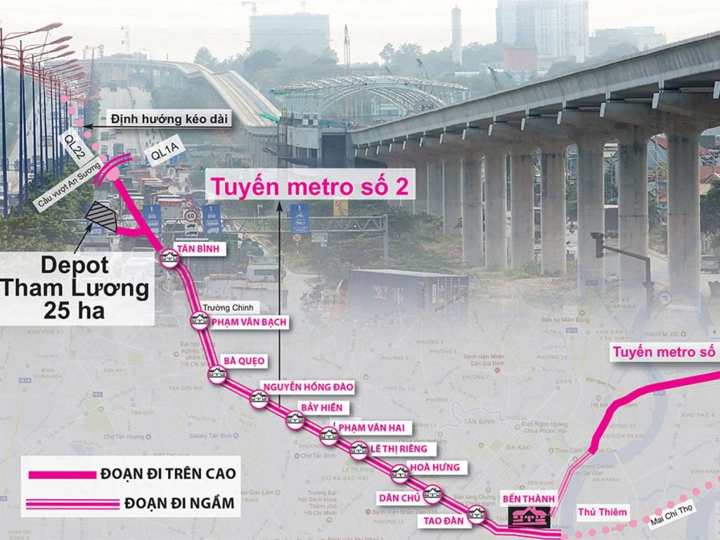 metro số 2 - vin hóc môn