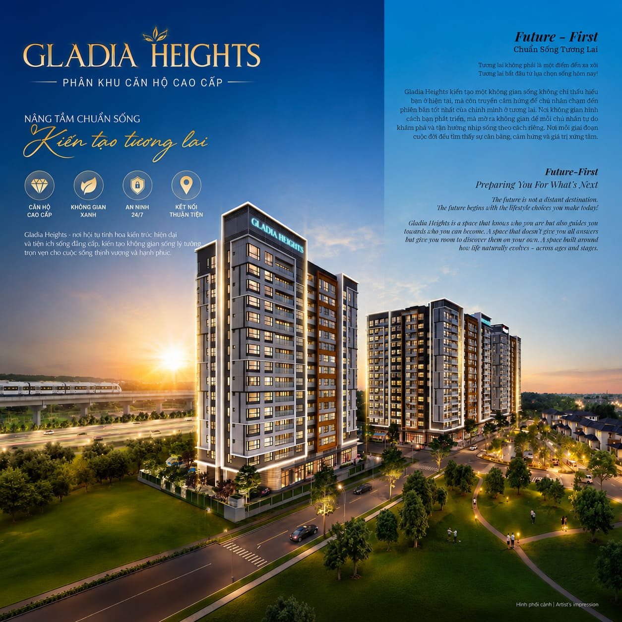 giá Phân khu Gladia Heights