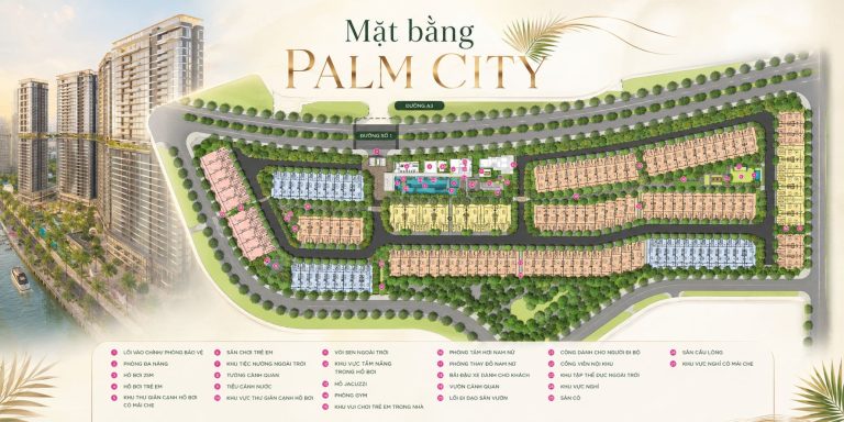 Mặt bằng Palm City – Layout thiết kế chi tiết