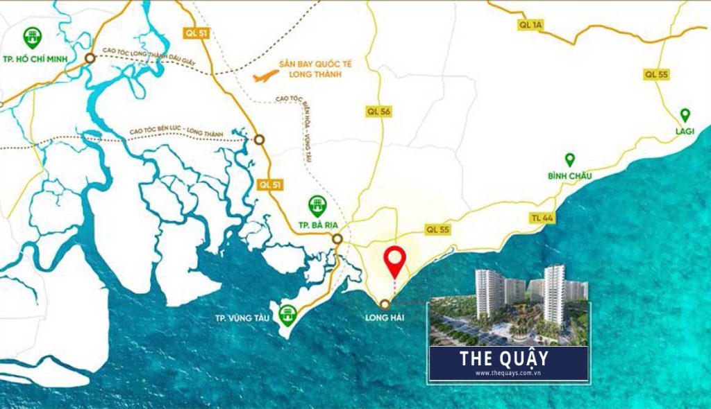 Vị trí định hình tiềm năng đầu tư The Quậy Complex