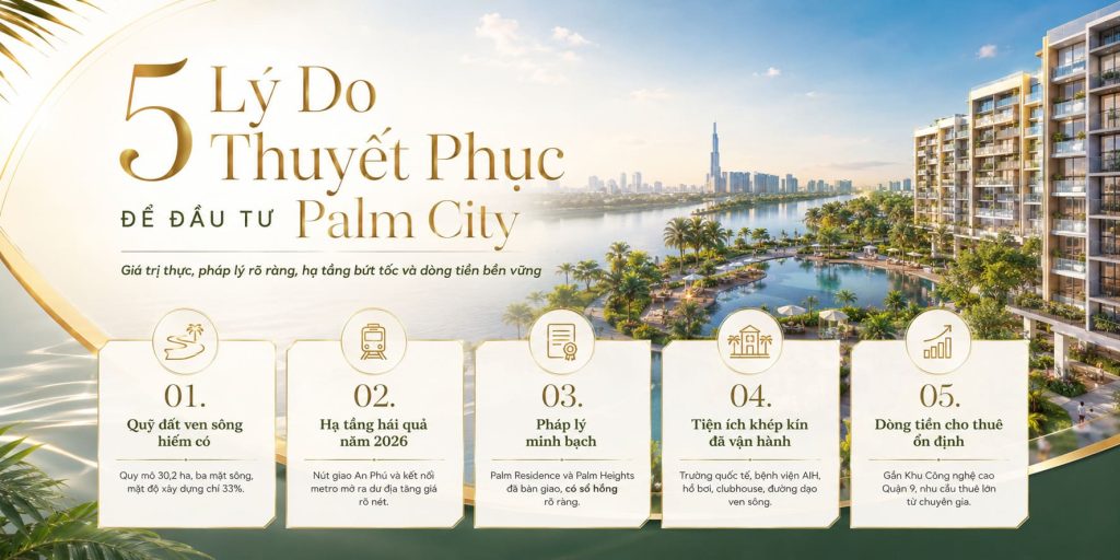 5 lý du đầu tư dự án Palm City