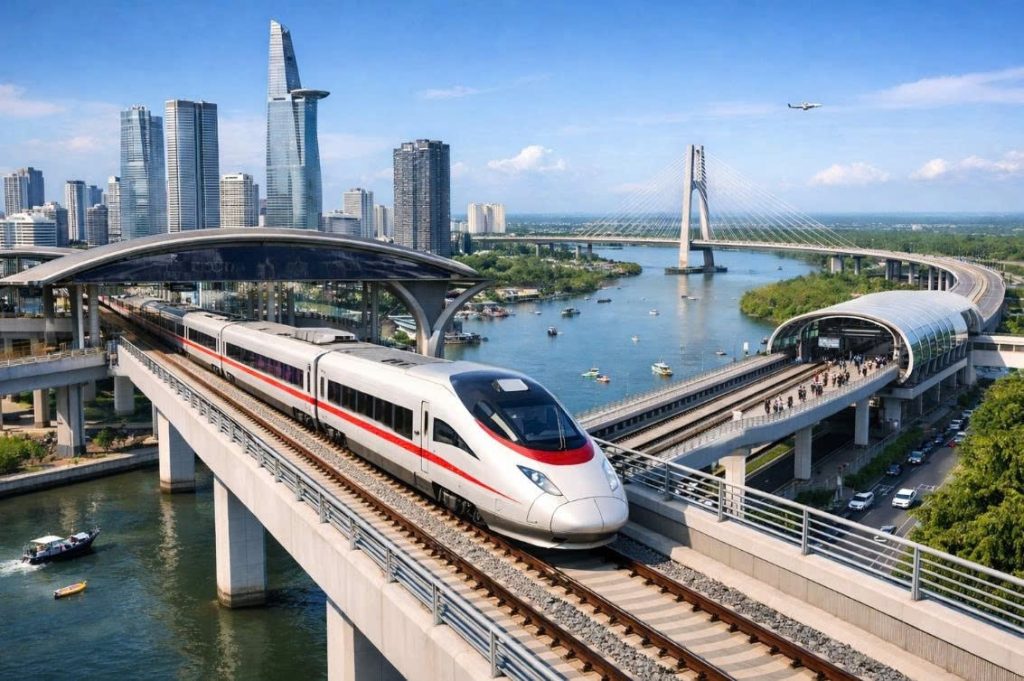 phối cảnh Đường sắt Bến Thành - Cần Giờ