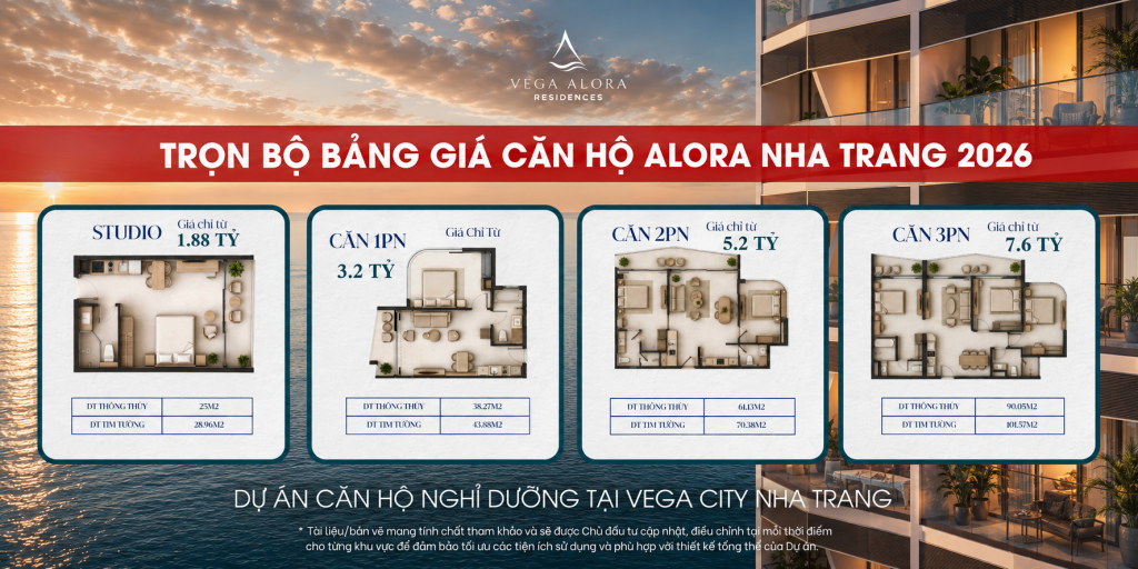 bảng giá bán alora nha trang