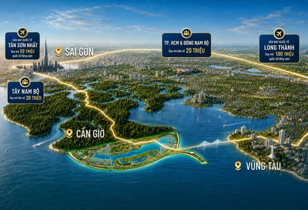vòng tròn hạ tầng khu cần giờ - vũng tàu