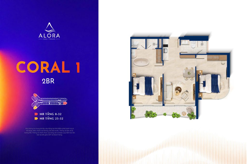 căn hộ 2PN alora nha trang