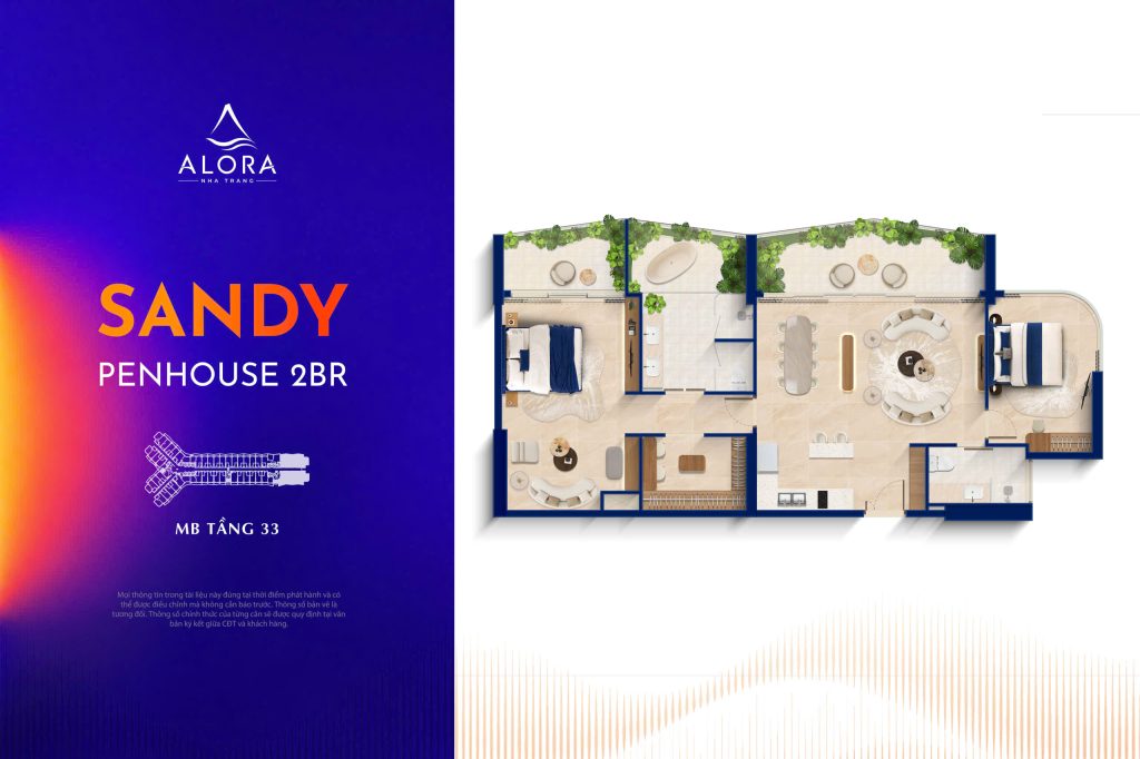 penhouse 3pn - alora nha trang